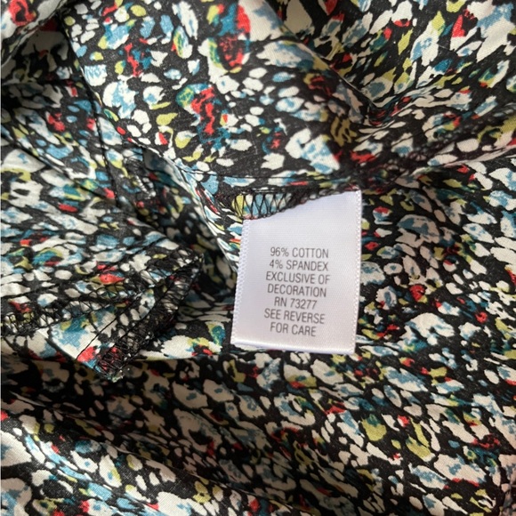 Simply Vera / Vera Wang Sleeveless Fit & Flare Dress sze M Floral Multicolor - Picture 12 of 13